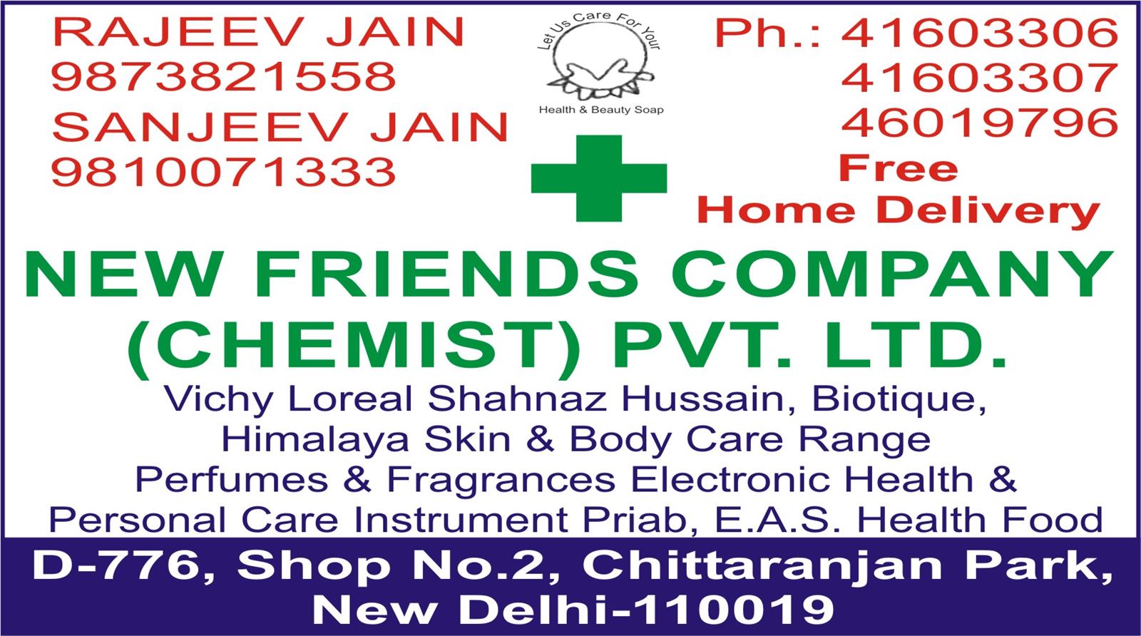 NEW FRIENDS COMPANY (CHEMIST) PVT. LTD.